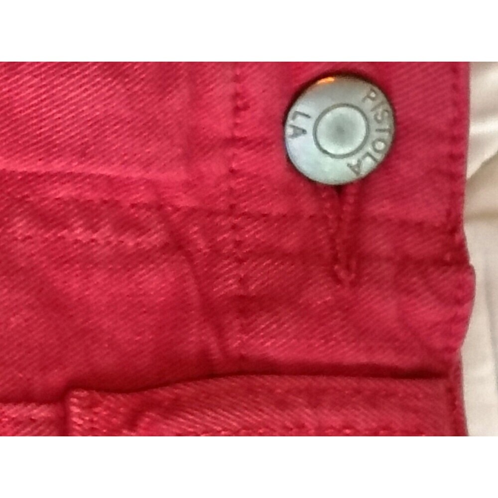 Pistola Red High-Waisted Utility Cargo Shorts Women’s Size 27 - Picture 8 of 11